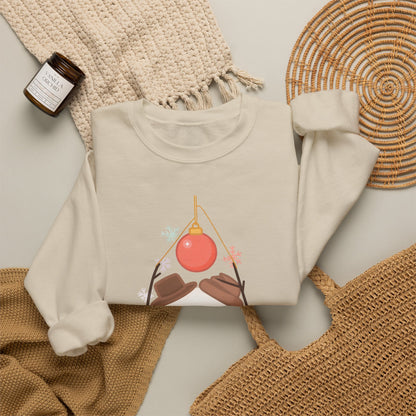 Cute Snowman Christmas Sweatshirt, Kawaii Holiday Crewneck