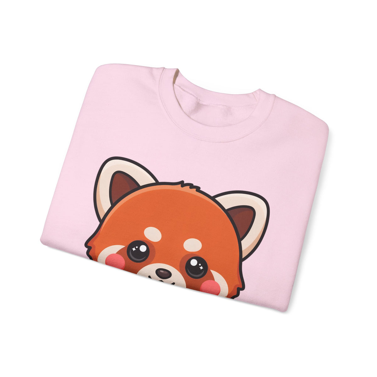 Kawaii Red Panda Sweatshirt, Cute Ice Cream Animal Crewneck