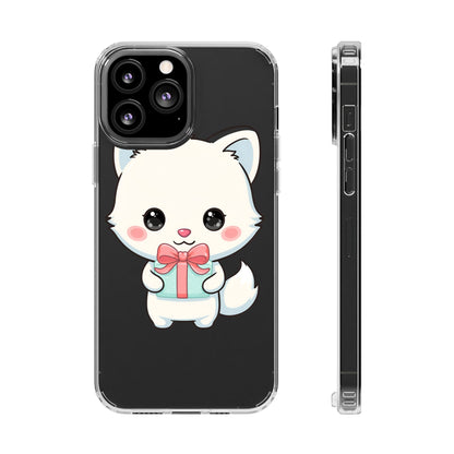 Kawaii Arctic Fox Phone Case with Gift