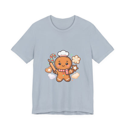 Gingerbread Baker Christmas Tee, Cute Kawaii Holiday Shirt