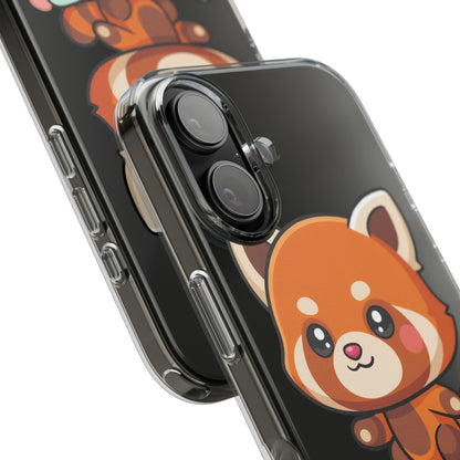 Red Panda Skateboard Phone Case, Cute Kawaii Style
