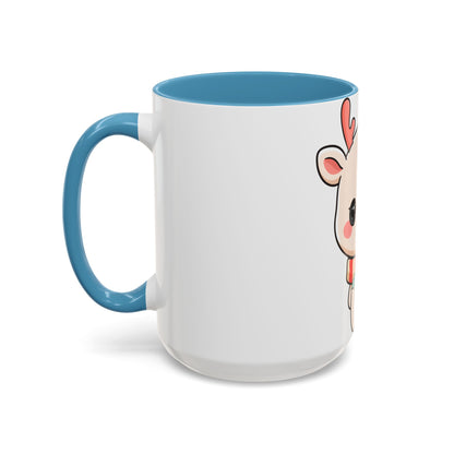 Kawaii Reindeer Christmas Mug for Holiday Fans