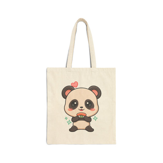 Kawaii Panda Sushi Tote Bag for Cute Everyday Carry