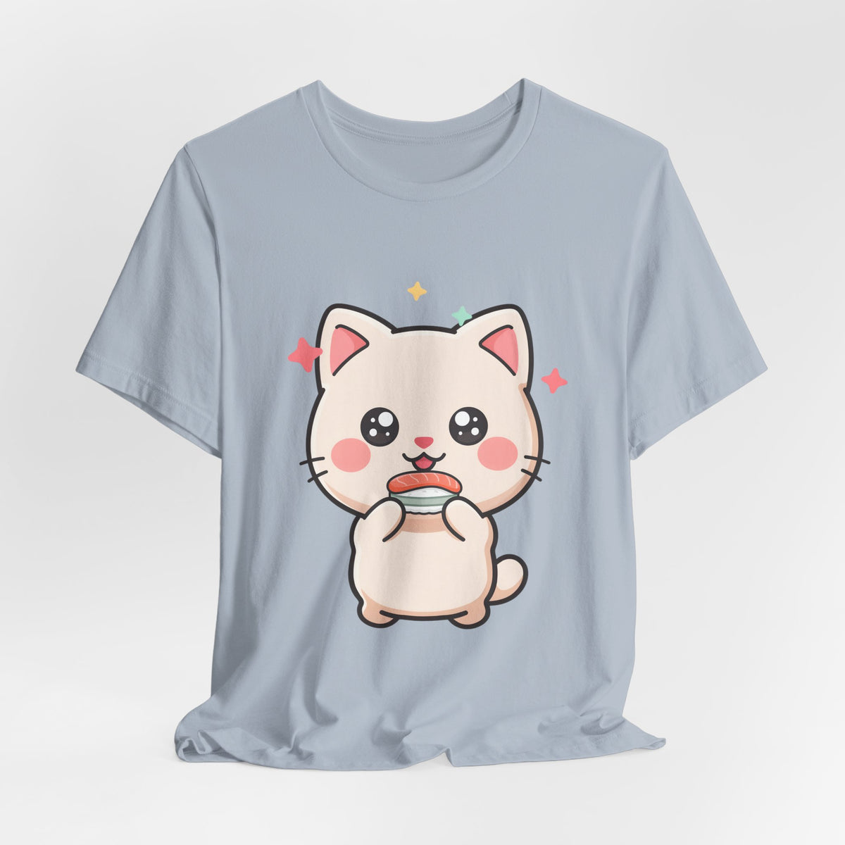Kawaii Sushi Cat T-Shirt for Cat and Sushi Lovers