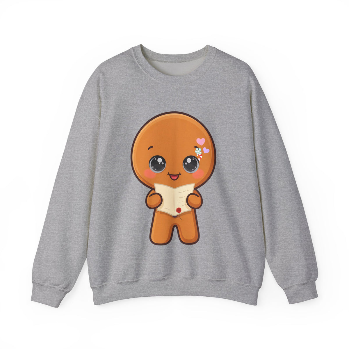 Christmas Gingerbread Sweatshirt: Kawaii Letter to Santa