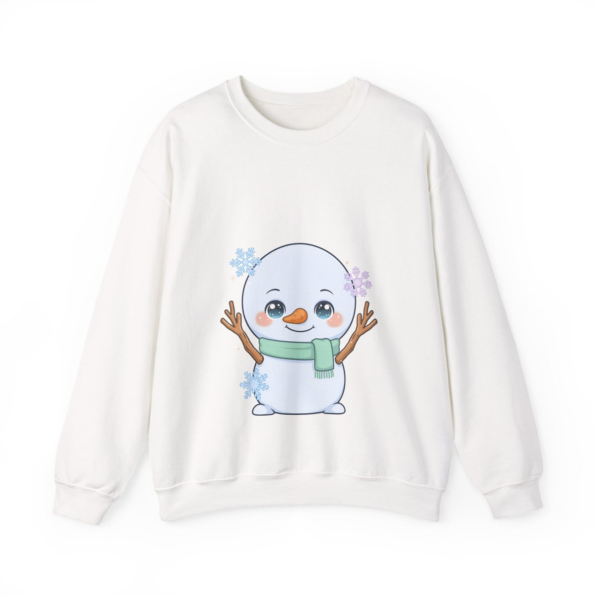 Kawaii Snowman Sweatshirt – Cute Winter Crewneck