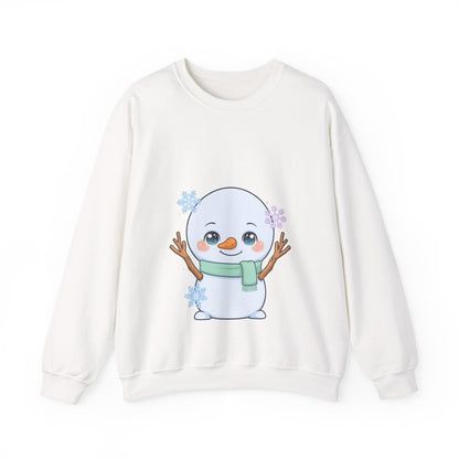 Kawaii Snowman Sweatshirt – Cute Winter Crewneck