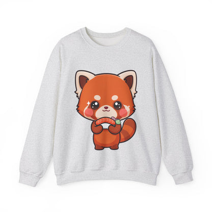 Red Panda Sushi Sweatshirt, Cute Kawaii Crewneck