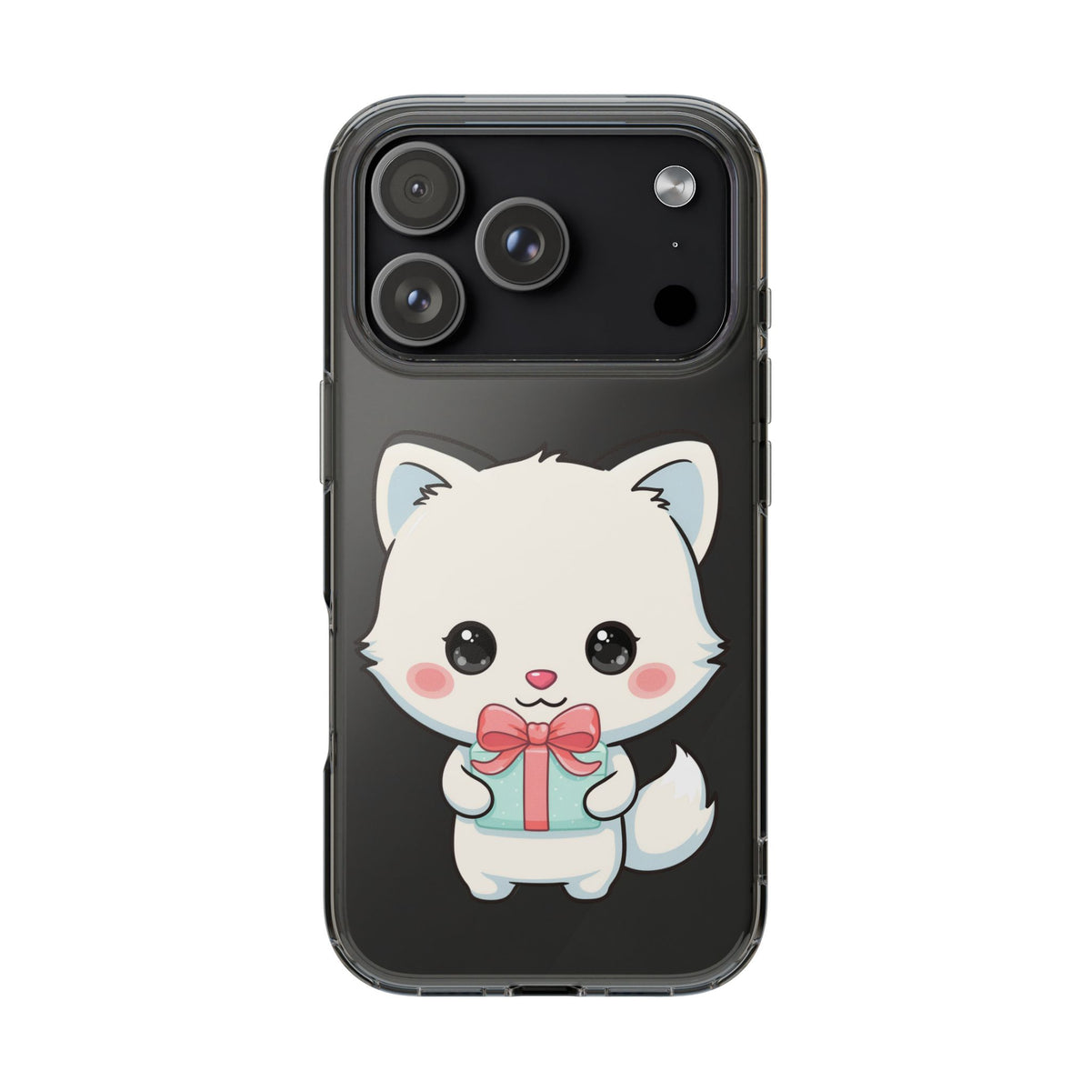 Kawaii Arctic Fox Phone Case with Gift