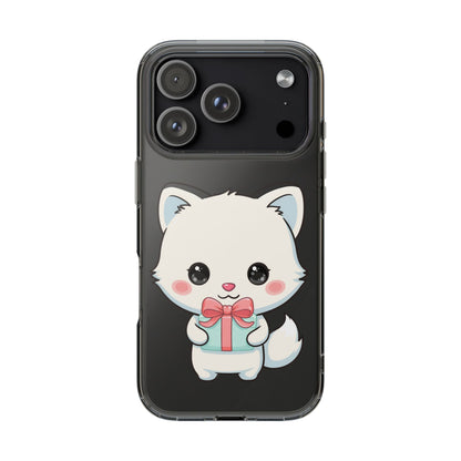 Kawaii Arctic Fox Phone Case with Gift