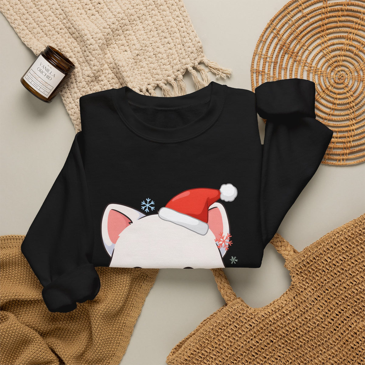 Christmas Arctic Fox Sweatshirt for Kawaii Holiday Fans