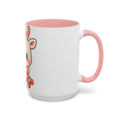 Kawaii Reindeer Christmas Mug for Holiday Fans
