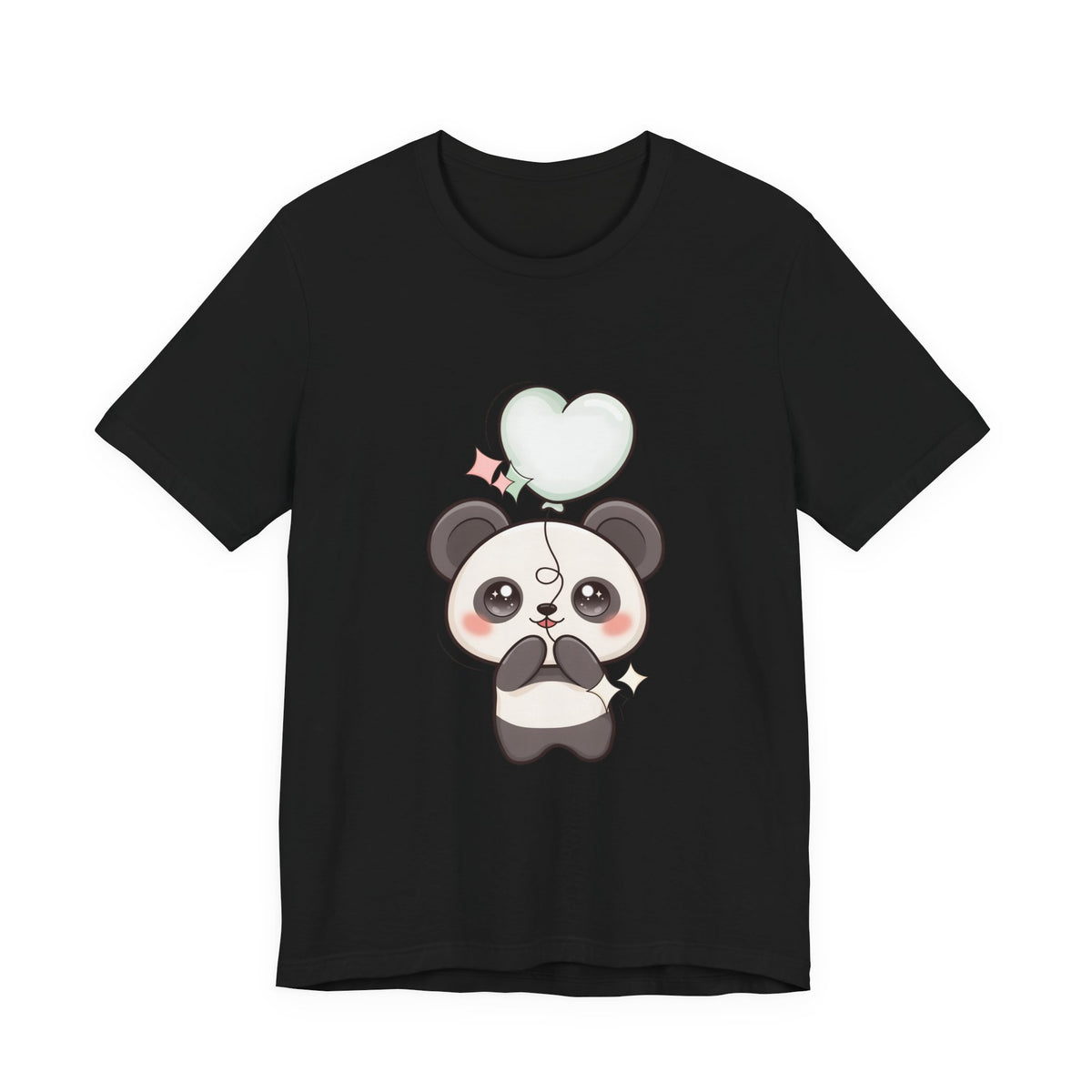 Kawaii Panda T-Shirt with Floating Balloon