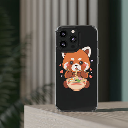 Red Panda Ramen Phone Case – Kawaii Food Lover Gift