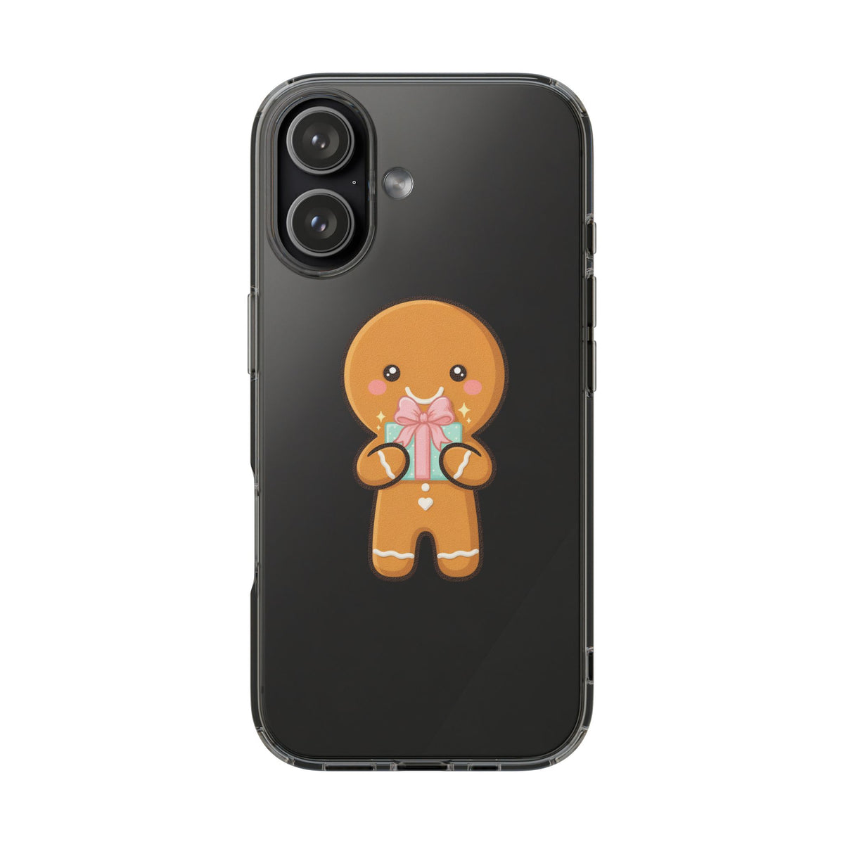 Gingerbread Man Phone Case, Cute Holiday Gift Design