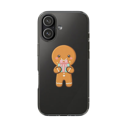 Gingerbread Man Phone Case, Cute Holiday Gift Design