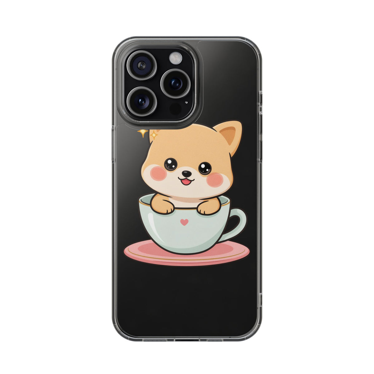 Kawaii Shiba Inu Phone Case – Cute Puppy in a Teacup