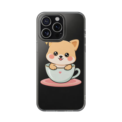 Kawaii Shiba Inu Phone Case – Cute Puppy in a Teacup