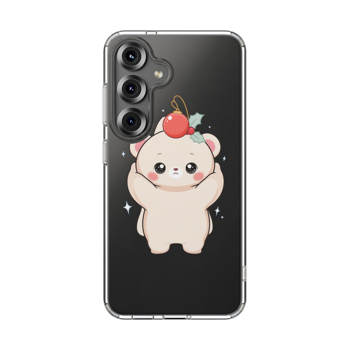 Kawaii Christmas Bear Phone Case for Cozy Holiday Days