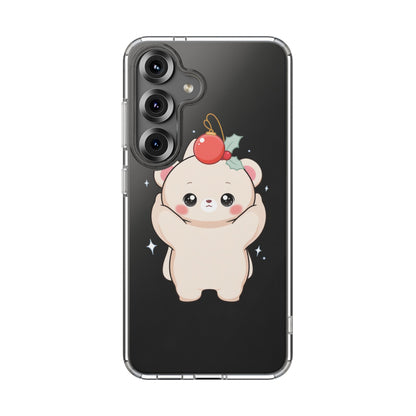 Kawaii Christmas Bear Phone Case for Cozy Holiday Days