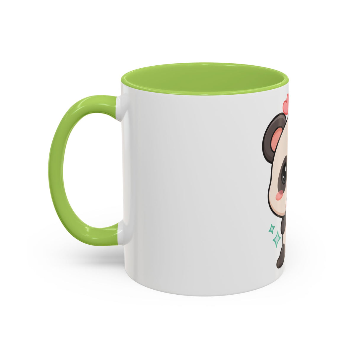 Kawaii Panda Coffee Mug, Cute Sushi Lover Accent Mug