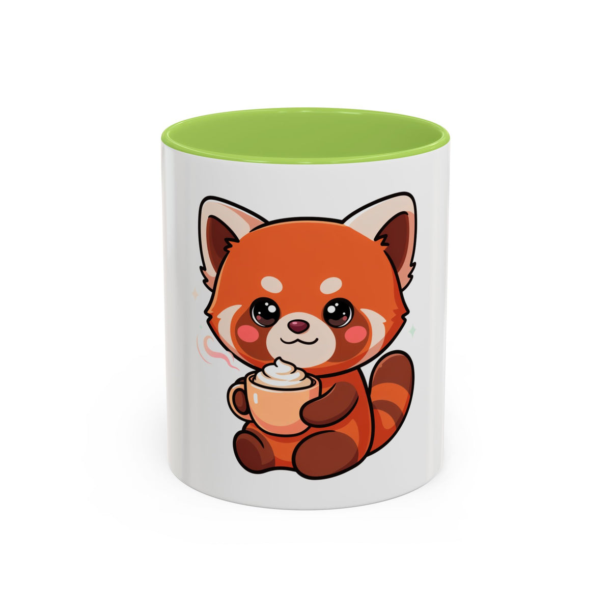 Red Panda Coffee Mug, Cute Latte Lover Accent Mug