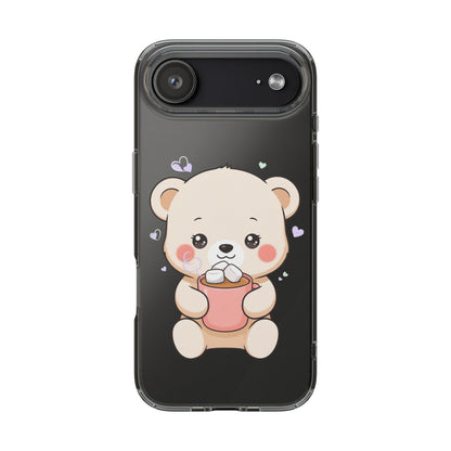 Kawaii Polar Bear Phone Case with Hot Cocoa