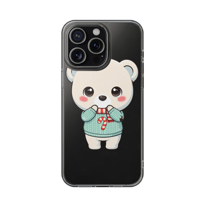 Kawaii Christmas Bear Phone Case for Holiday Season