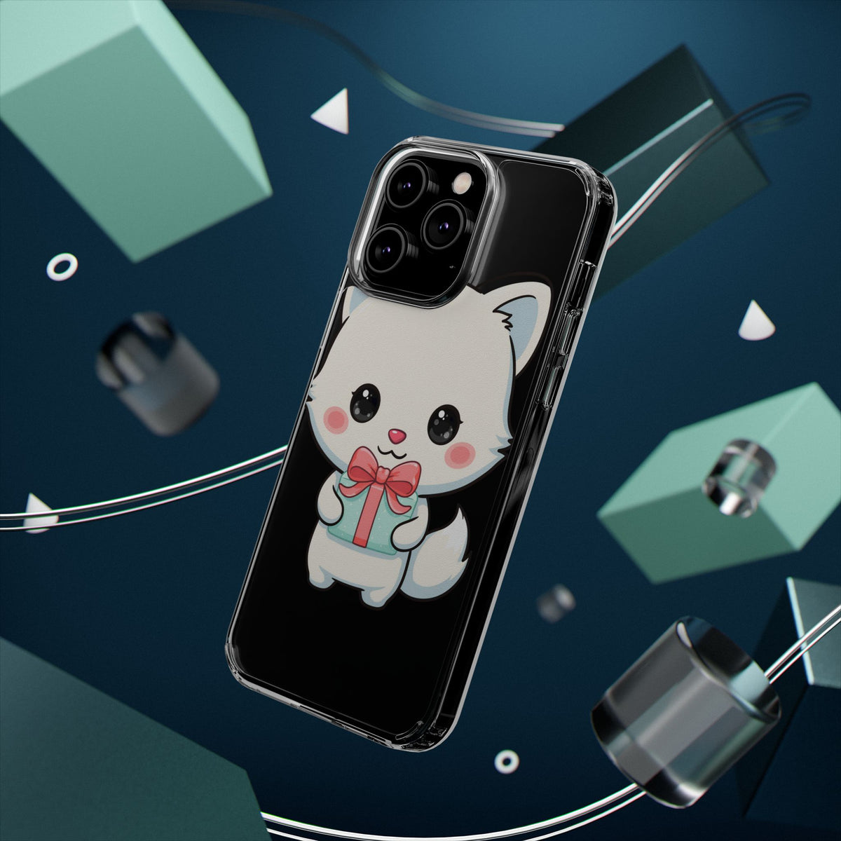 Kawaii Arctic Fox Phone Case with Gift