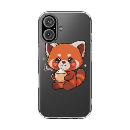 Kawaii Red Panda Phone Case with Latte