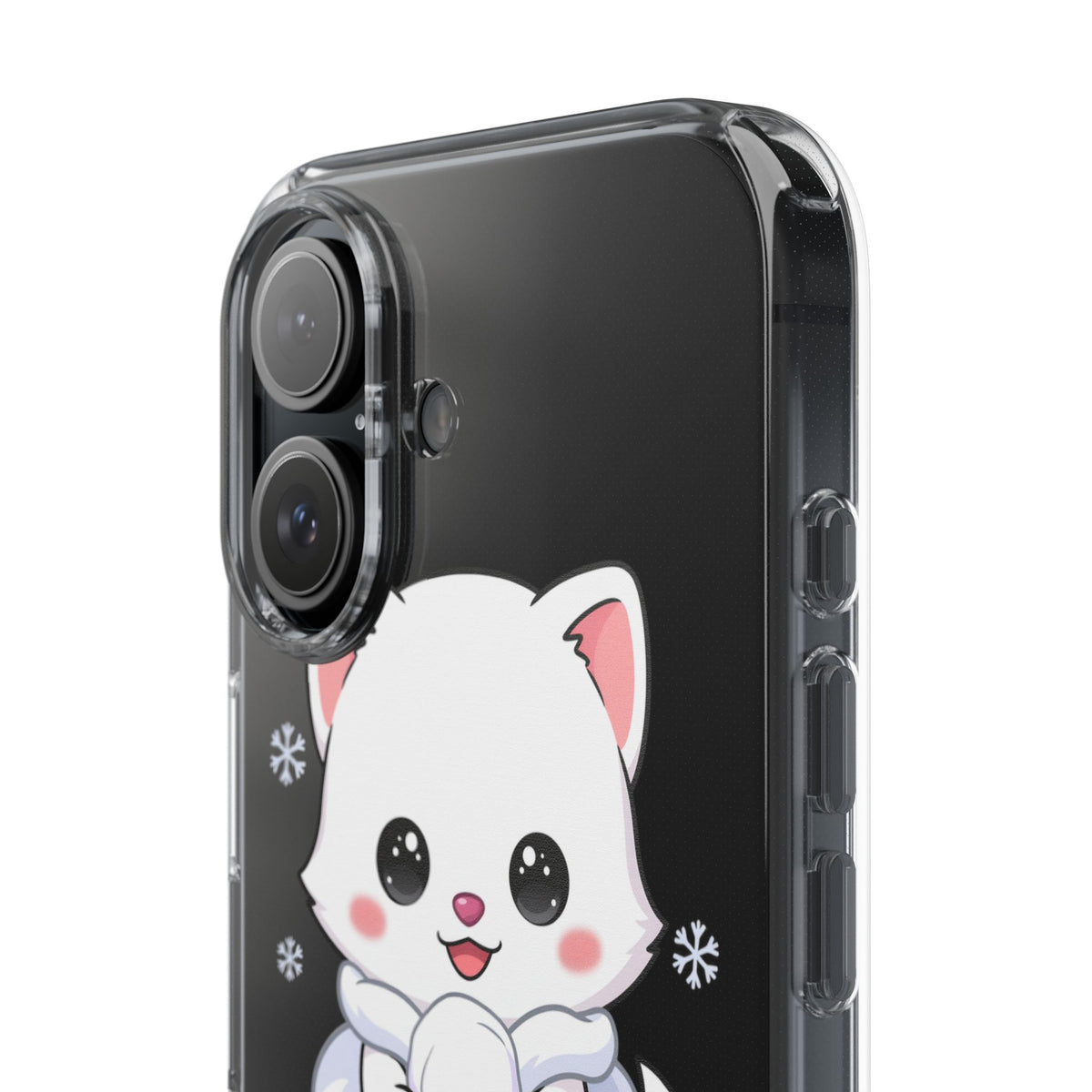 Kawaii Arctic Fox Phone Case, Cute Snow Day Gift