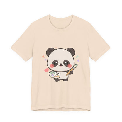 Kawaii Panda Artist T-Shirt for Creative Panda Fans