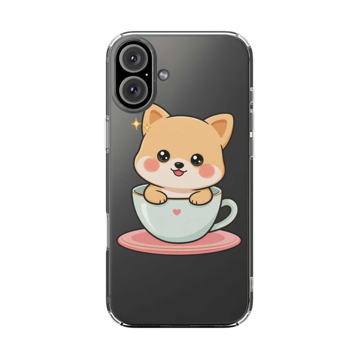 Kawaii Shiba Inu Phone Case – Cute Puppy in a Teacup