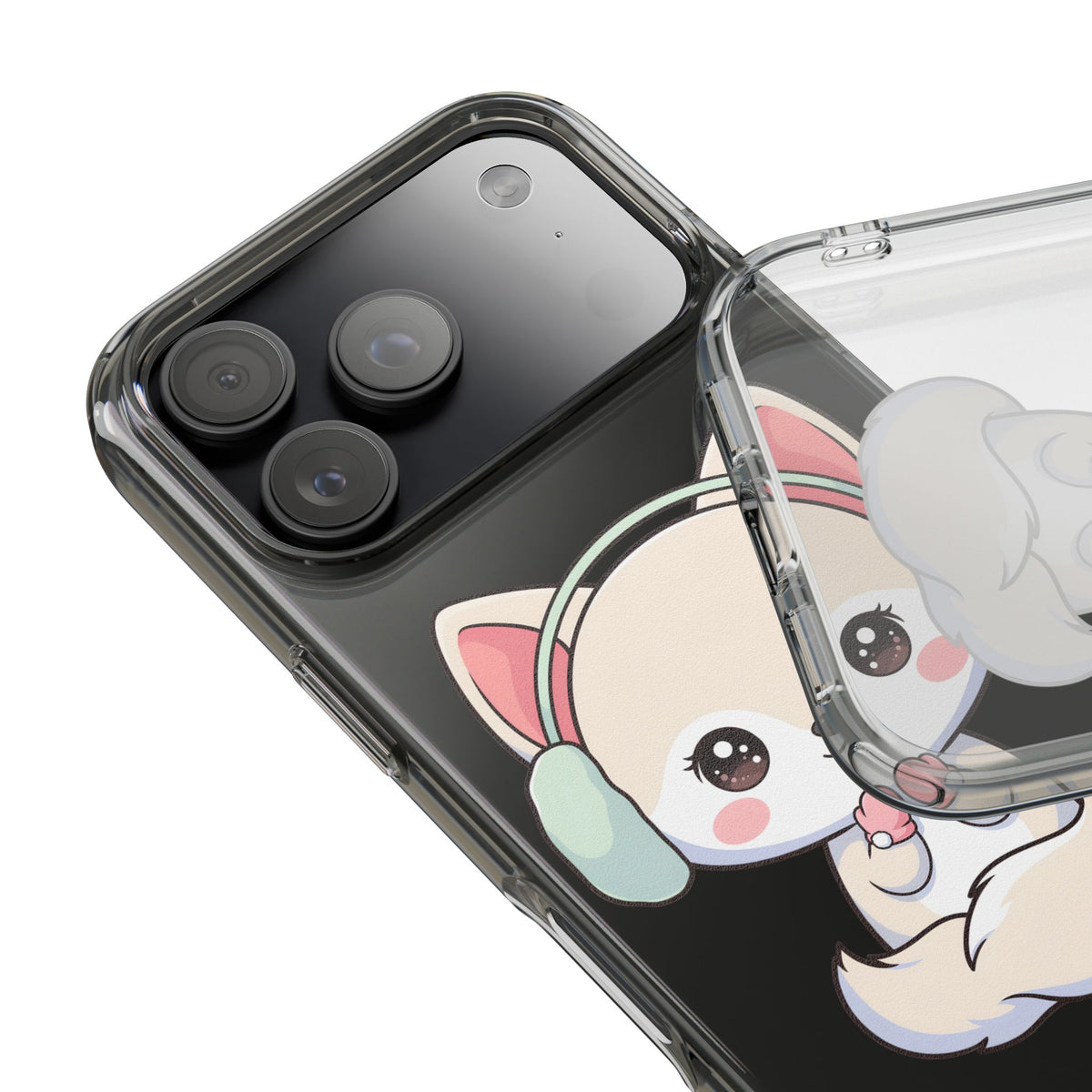 Kawaii Arctic Fox Phone Case – Cozy Winter Cutie