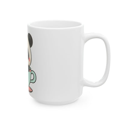 Kawaii Panda Mug, Cute Chibi Tea Cup Gift