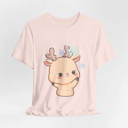 Kawaii Reindeer T-Shirt for Cute Winter Outfits