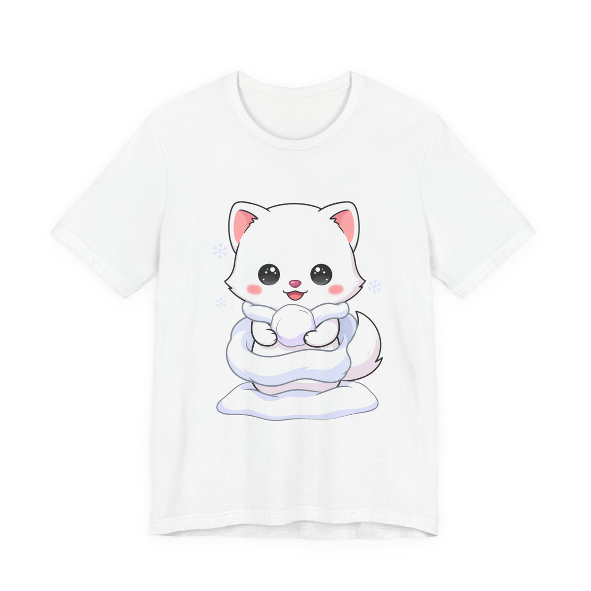 Kawaii Arctic Fox T-Shirt for Cute Winter Style
