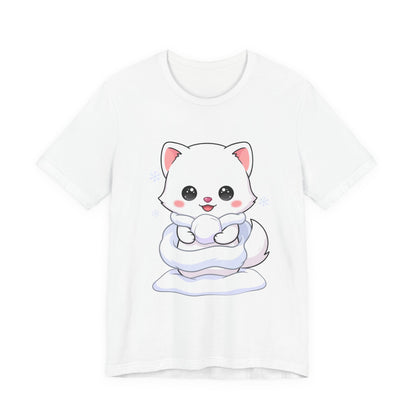 Kawaii Arctic Fox T-Shirt for Cute Winter Style