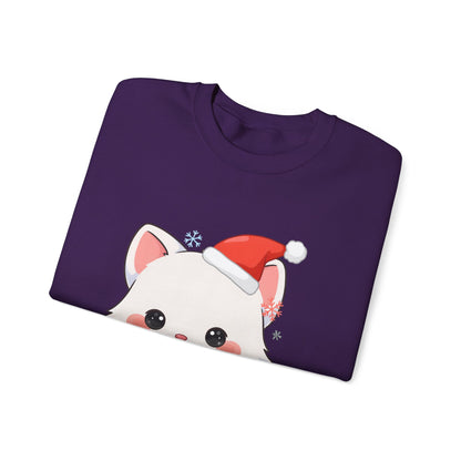 Christmas Arctic Fox Sweatshirt for Kawaii Holiday Fans