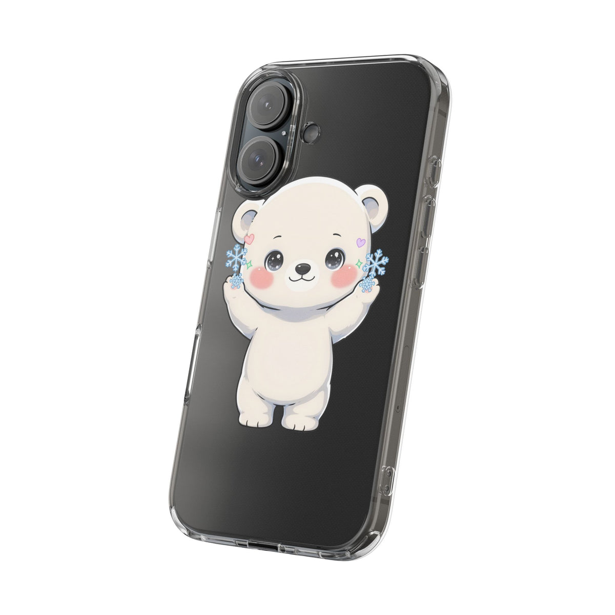 Kawaii Polar Bear Phone Case for a Cozy Winter Gift