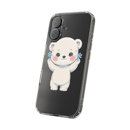 Kawaii Polar Bear Phone Case for a Cozy Winter Gift