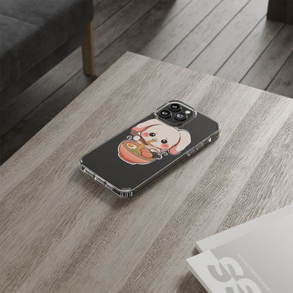 Kawaii Ramen Bunny Clear Impact-Resistant Case