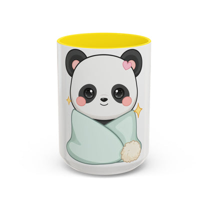 Kawaii Panda Accent Coffee Mug for Cozy Moments