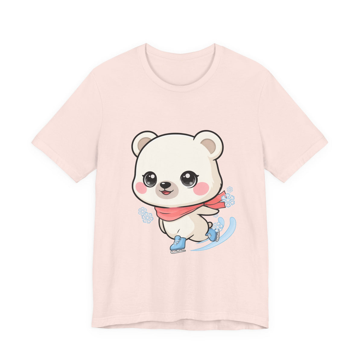 Kawaii Ice Skating Polar Bear Tee for Winter Gift Giving