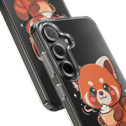 Kawaii Red Panda Phone Case with Latte