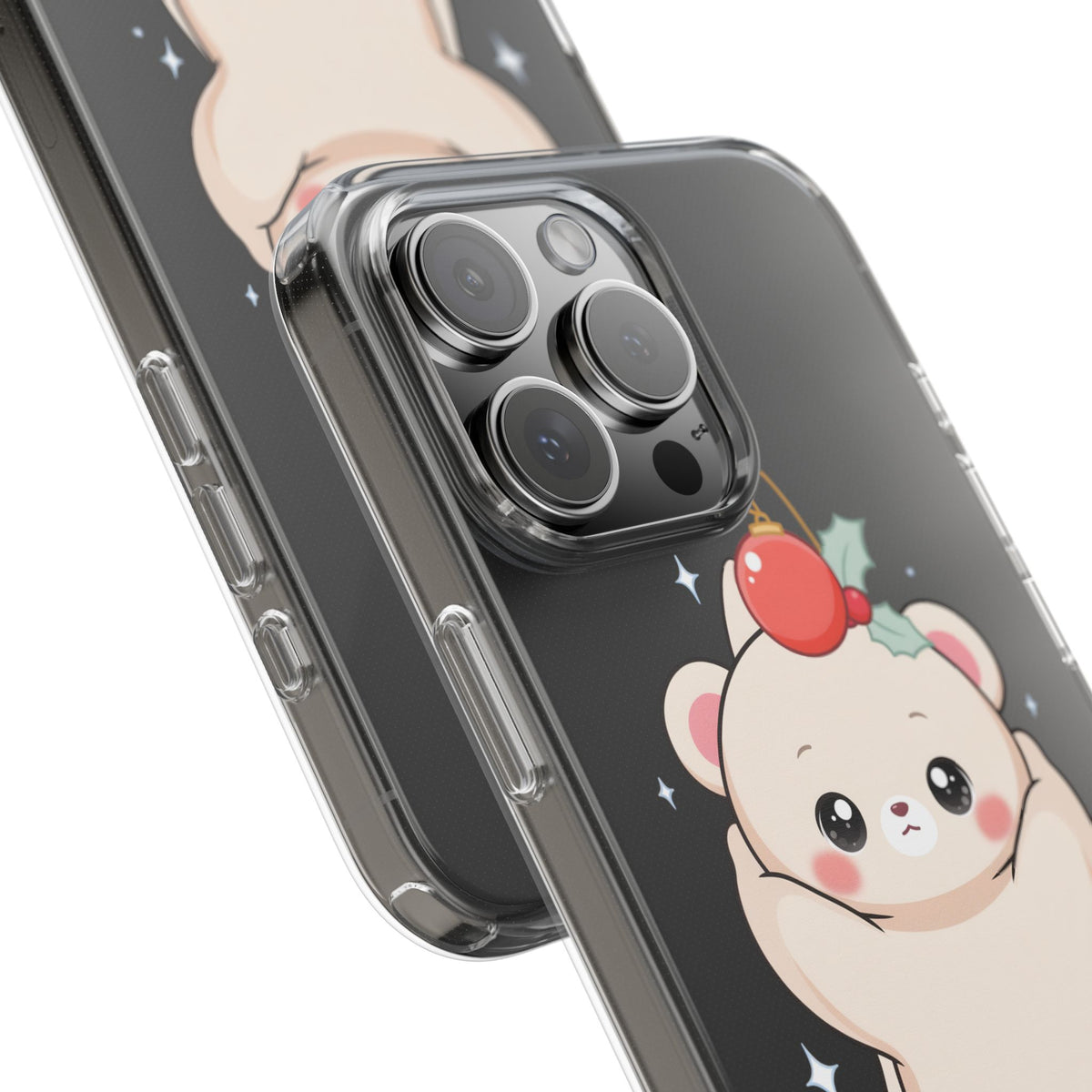 Kawaii Christmas Bear Phone Case for Cozy Holiday Days