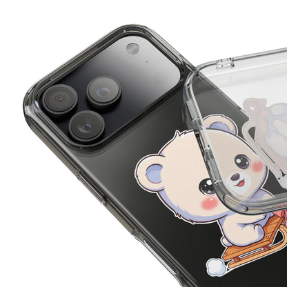 Kawaii Polar Bear Phone Case, Cute Winter Gift