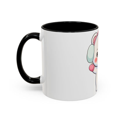 Kawaii Polar Bear Mug, Cute Winter Accent Coffee Mug