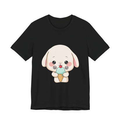 Kawaii Bunny Ice Cream Tee for Cute Style Lovers