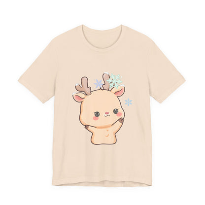 Kawaii Reindeer T-Shirt for Cute Winter Outfits
